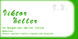 viktor weller business card